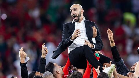 Sorgte mit Marokko für die Überraschung des Turniers: Trainer Walid Regragui.