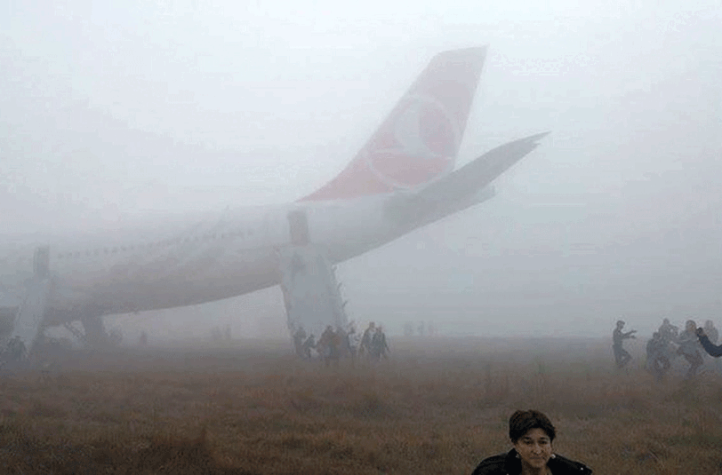 Bruchlandung einer Maschine der Turkish Airlines in Kathmandu - die Bilder vom Unfall.
