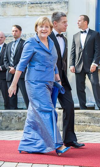 Bundeskanzlerin Angela Merkel und ihr Ehemann Joachim Sauer.