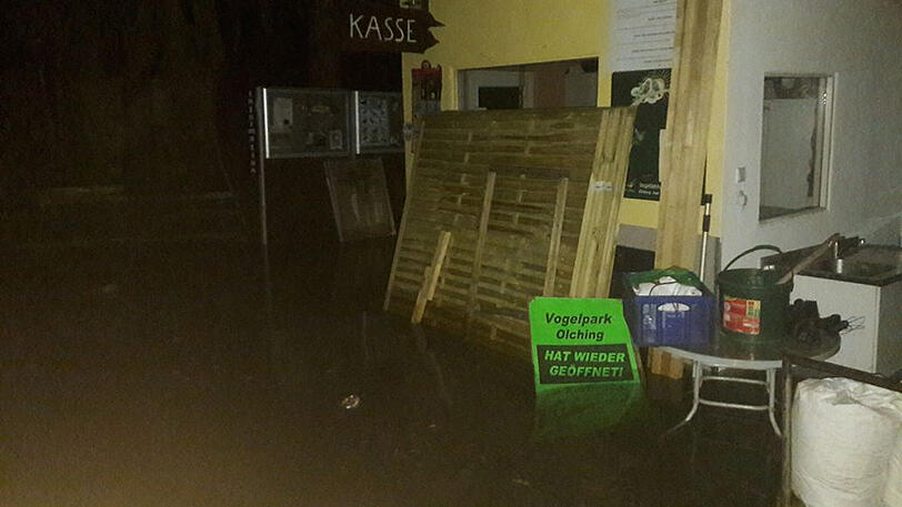 So schlimm sah der Vogelpark in der Nacht aus.