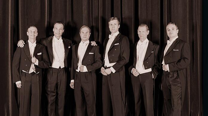 Die neuen Comedian Harmonists in der Komödie im Bayerischen Hof.