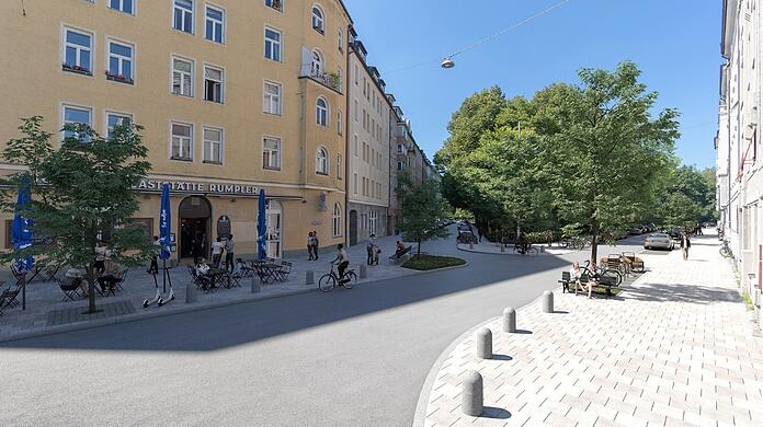 So eben und glatt soll die Fahrbahn am Glockenbach-Spielplatz bald aussehen.