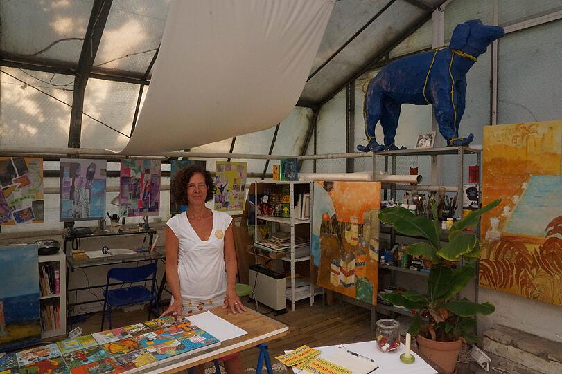 Offene Ateliers, hier mit Künstlerin Benelisa Franco