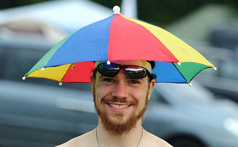 Multifunktionsgerät: Geeignet für Sonne und Regen.