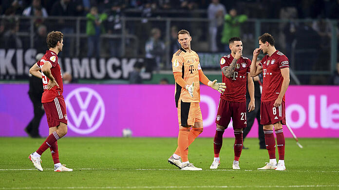 Die Bayern konnten ihre Leistung in Mönchengladbach selbst nicht fassen.