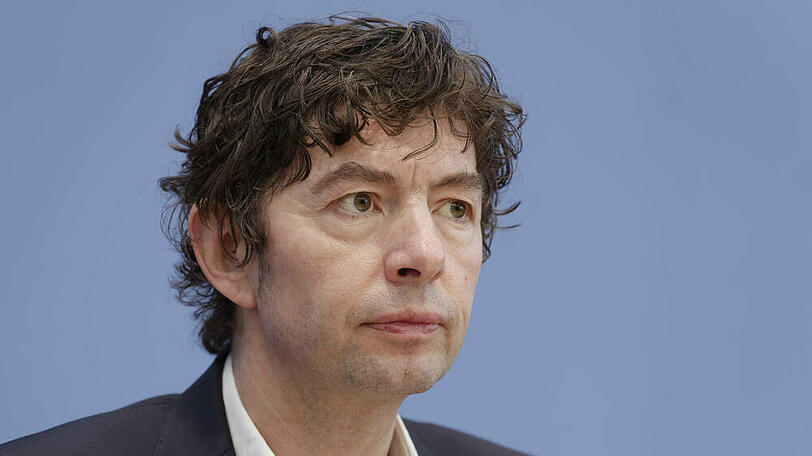 Prof. Christian Drosten bei einer Pressekonferenz
