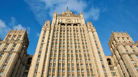 Das russische Außenministerium, in dem der deutsche Botschafter vorsprechen musste. (Archivbild)