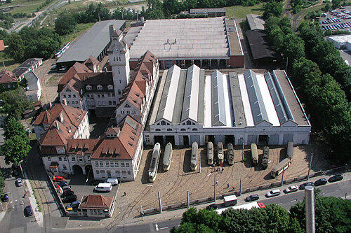 Das alte VAG-Straßenbahndepot an der Fuchsstraße soll zur Zentrale der städtischen Superbehörde SÖR werden.
