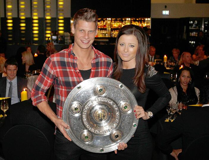 Lukasz Piszczek mit Ehefrau Ewa, sie kommt ebenfalls aus Polen.