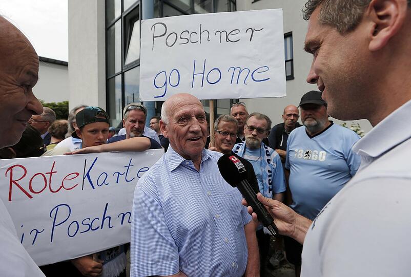Die Bilder vom Protestmarsch gegen Gerhard Poschner.