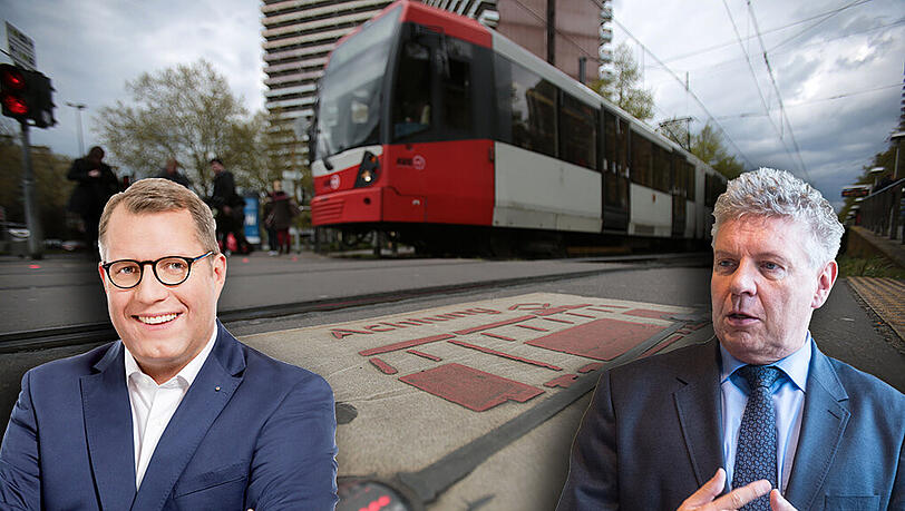 Bodenampeln für München: Das forderte CSU-Politiker Michael Kuffer (l.) in einem Antrag. In einer Antwort der Stadtwerke gab Münchens OB Dieter Reiter (SPD, r.) am Dienstag bekannt, dass es die Ampeln in München vorerst nicht geben wird. Bodenampeln für München: Das forderte CSU-Politiker Michael Kuffer (l.) in einem Antrag. In einer Antwort der Stadtwerke gab Münchens OB Dieter Reiter (SPD, r.) am Dienstag bekannt, dass es die Ampeln in München vorerst nicht geben wird.