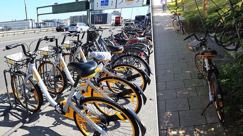 Wer dieser Tage in München unterwegs ist, wird um sie nicht herumkommen. Überall stehen die neuen Mietfahrräder.