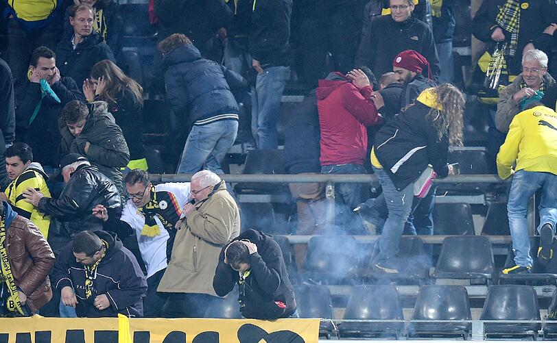Ausschreitungen in Dortmund. Gegen die Fans von Galatasaray Istanbul wird ermittelt.