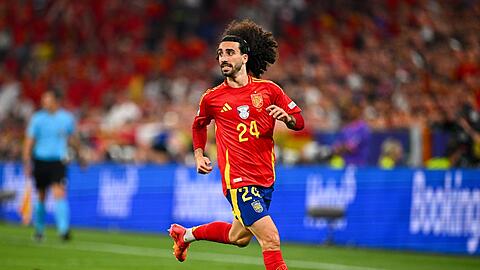 Spaniens Marc Cucurella ist beim EM-Halbfinale ausgepfiffen worden.