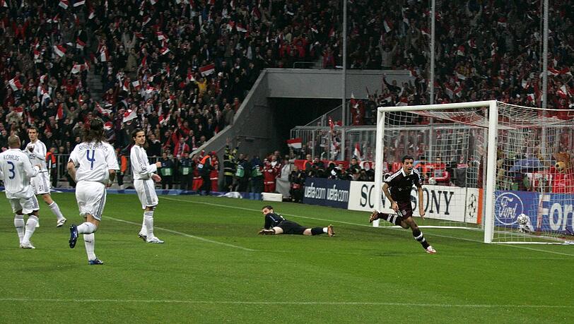 Zack und drin das Ding! Roy Makaay nach seinem Blitz-Tor gegen Real Madrid. Zack und drin das Ding! Roy Makaay nach seinem Blitz-Tor gegen Real Madrid.