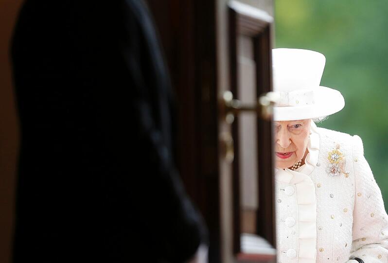 Queen Elizabeth am Mittwochmorgen in Berlin