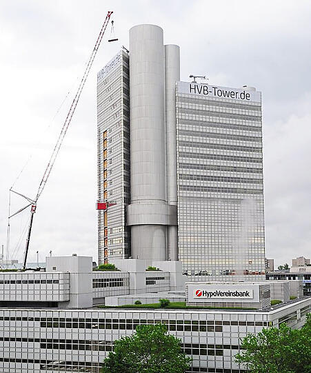 Ein Hochhaus, das der OB nicht so mag: der HVB-Tower.