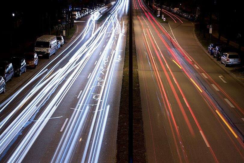 Lichter auf der Landshuter Allee. (Archivbild)