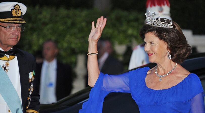 Klar, in Monaco gab sich der europäische Hochadel die Ehre: Im Bild Königin Silvia von Schweden.