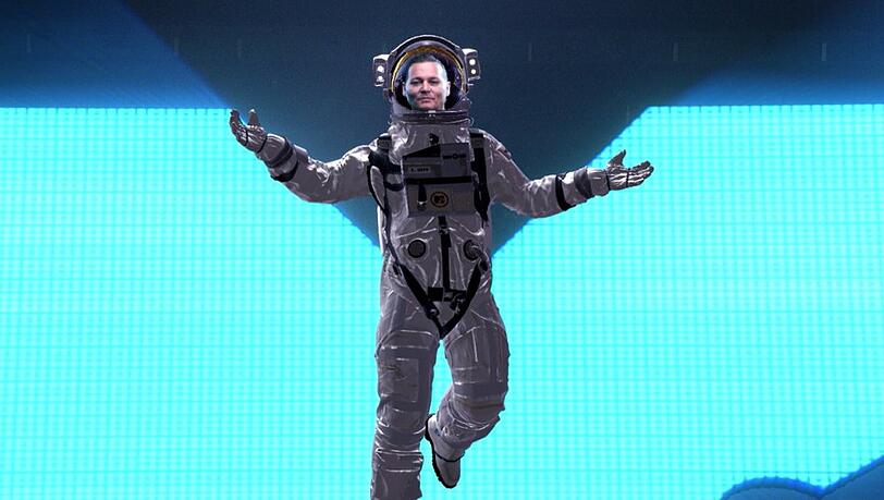 Johnny Depp war bei den MTV Video Music Awards als Astronauten zu sehen.