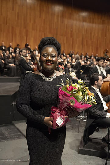 Eine Entdeckung: Die Sopranistin Masabane Cecilia Rangwanasha wurde nach Verdis "Requiem" mit dem Karajan-Preis geehrt.