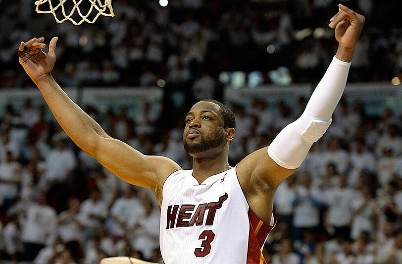 Dwayne Wade (hier im Trikot seines Ex-Klubs Mimai Heat)hat sich zu einer Kopf-ab-Geste hinreißen lassen.