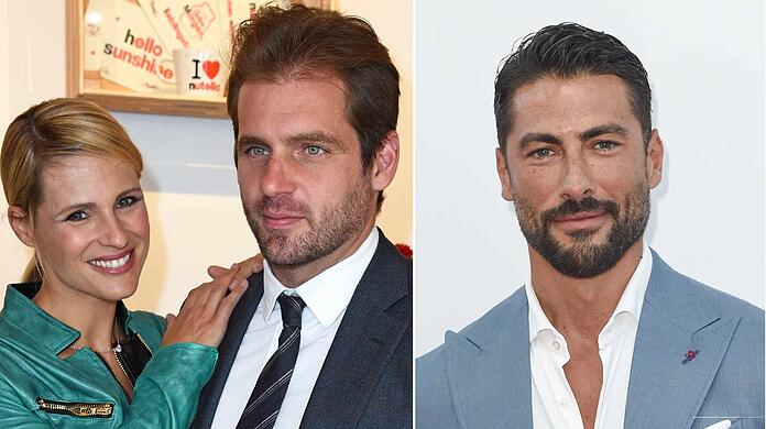 Der Ex von Michelle Hunziker, Tomaso Trussardi, scheint nicht viel von der Kurzzeit-Affäre Giovanni Angiolini (re.) zu halten.