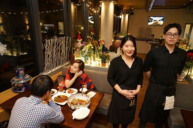 Ennhye und Hao servieren im Yulan feurig scharfe Gerichte aus der chinesischen Region Sichuan.