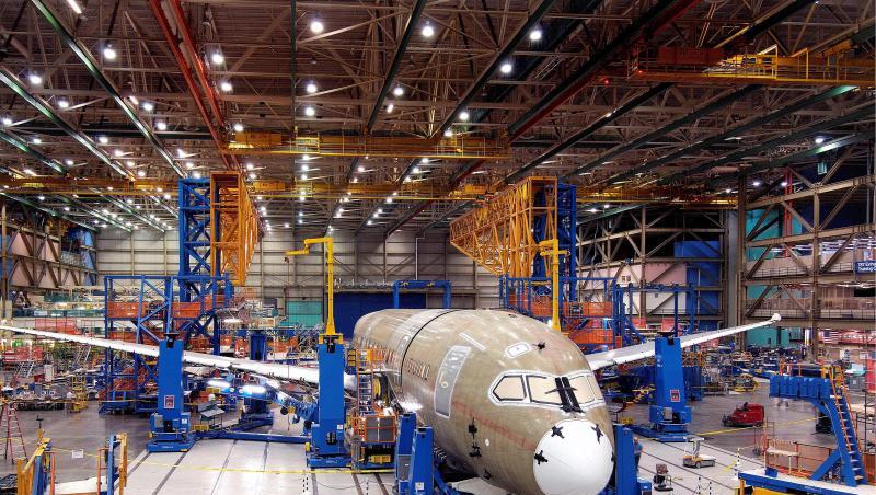 Boeing-Produktion in Everett: Der Luftfahrt- und Rüstungskonzern kann seinen Vorsprung gegenüber Airbus nur noch knapp verteidigen.