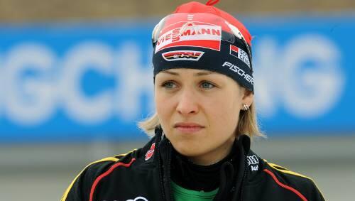 Bei der WM in Pyeongchang schaute sie oft so: Magdalena Neuner machte es in Korea keinen Spaß