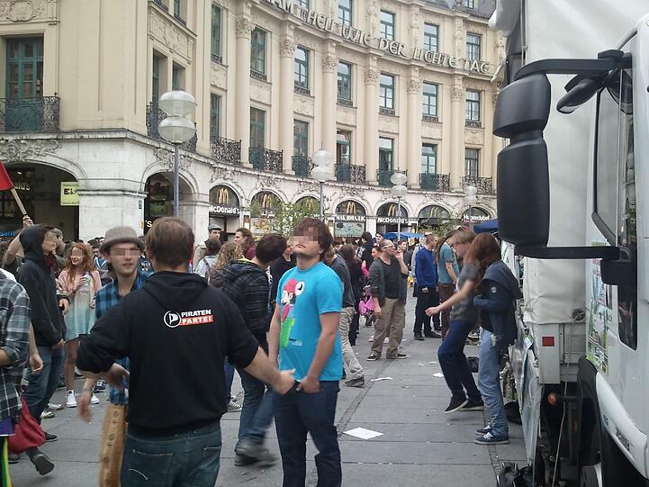 Hanf-Demo am Stachus.
