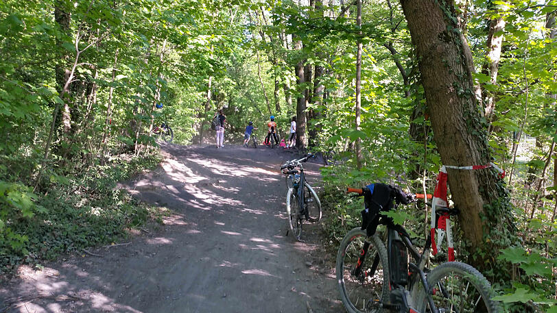 Der Tatort: Das Gelände für Mountainbiker.