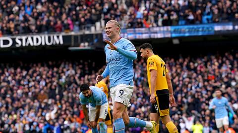 Erling Haaland schoss Manchester City zum Sieg.