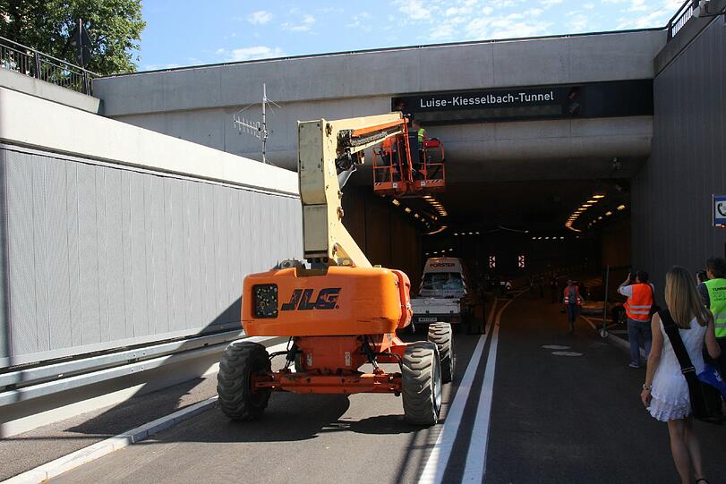 So gut wie fertig: Die Bilder vom Luise-Kiesselbach-Tunnel.