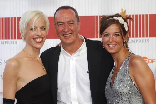 Mit seinen zwei liebsten Frauen: Bernd Eichinger mit Ehefrau Katja und Tochter Nina.