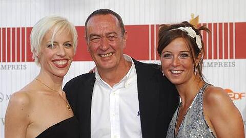 Mit seinen zwei liebsten Frauen: Bernd Eichinger mit Ehefrau Katja und Tochter Nina.