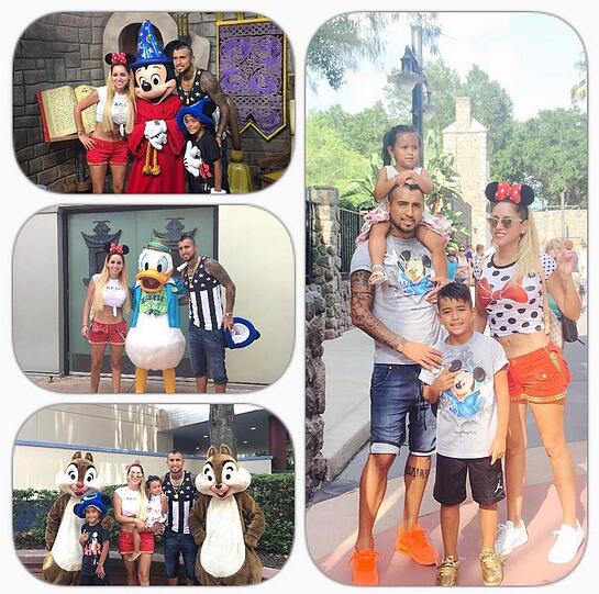 Im Urlaub verbracht Arturo Vidal vor allem viel Zeit mit der Familie.