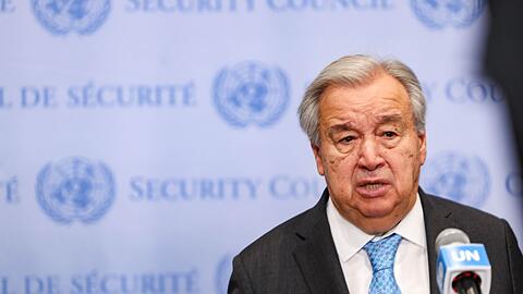 UN-Generalsekret&auml;r Guterres fordert von Israel, den Lizenzentzug f&uuml;r Dutzende internationale Hilfsorganisationen r&uuml;ckg&auml;ngig zu machen. (Archivbild)