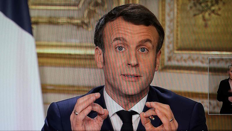 TV-Ansprache von Emmanuel Macron am 12. März zum Coronavirus. Im Kampf gegen die Pandemie wollen sich die Staats- und Regierungschefs der G7-Staaten in einer Videokonferenz beraten. TV-Ansprache von Emmanuel Macron am 12. März zum Coronavirus. Im Kampf gegen die Pandemie wollen sich die Staats- und Regierungschefs der G7-Staaten in einer Videokonferenz beraten.
