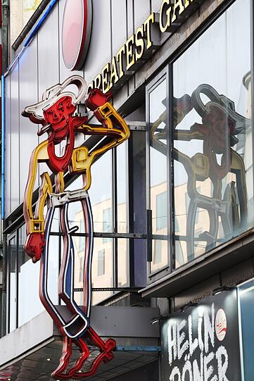 Der Las Vegas Cowboy, der leider nicht mehr leuchtet.