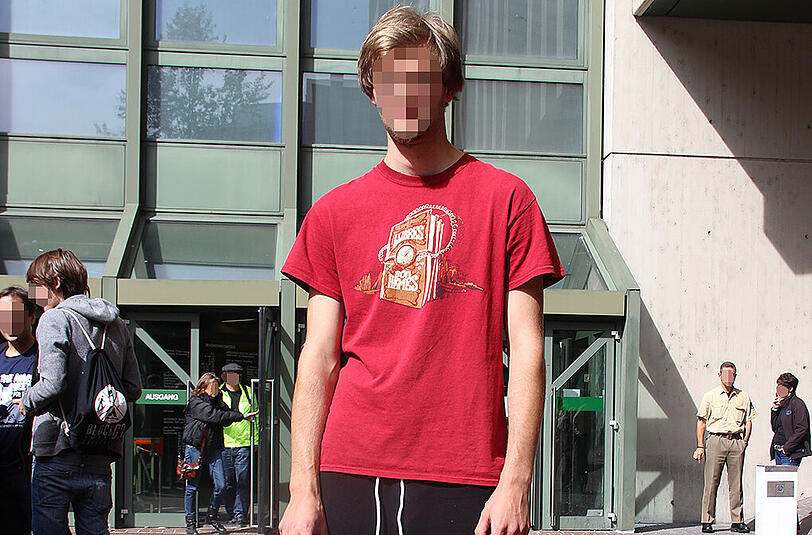 Müde, aber nicht mehr in Haft: Paul R. nach dem Urteil.
