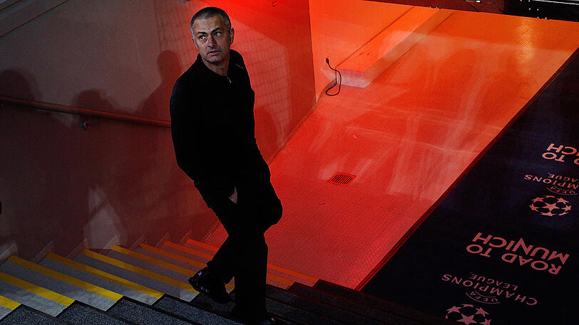 Trainer José Mourinho in der Allianz Arena...