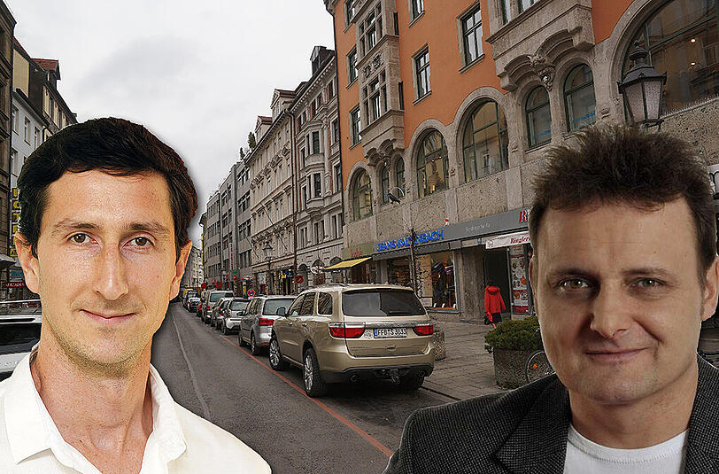 Autos raus aus der Sendlinger Straße? AZ-Rathausreporter Florian Zick (l.) und Vizechefredakteur Thomas Müller sind unterschiedlicher Meinung.
