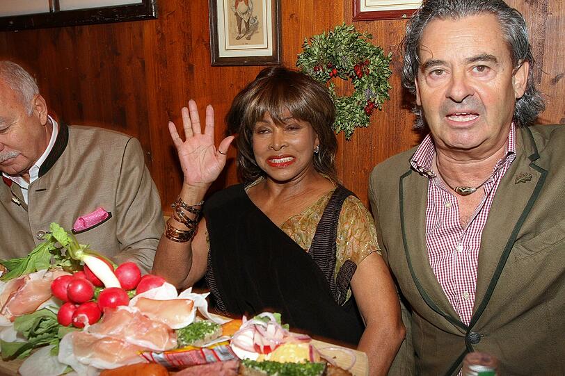 Ein Superstar im Schützenzelt: Tina Turner mit Ehemann Erwin Bach.