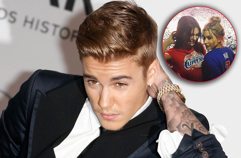 Nur gute Freunde: Justin Bieber, Kendall Jenner und Hailey Baldwin.