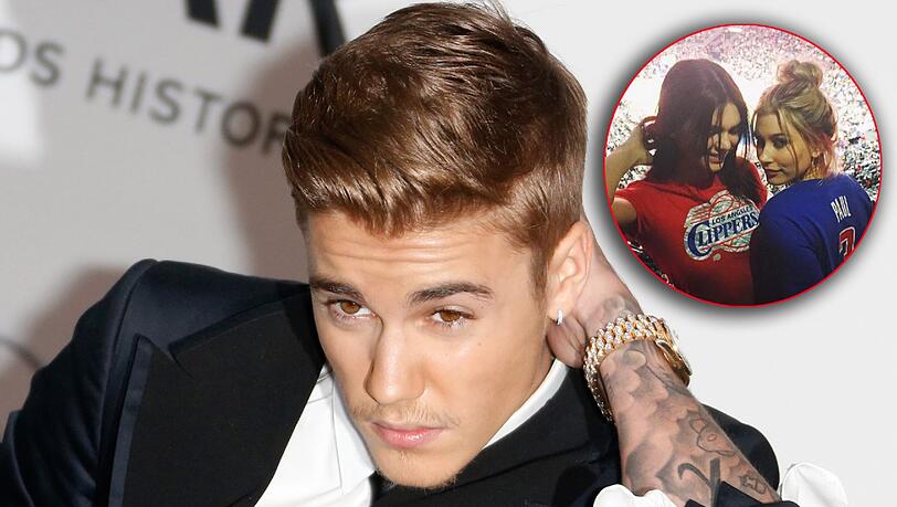 Nur gute Freunde: Justin Bieber, Kendall Jenner und Hailey Baldwin. Nur gute Freunde: Justin Bieber, Kendall Jenner und Hailey Baldwin.
