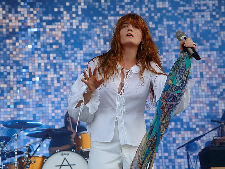 Lead-Sängerin Florence Welch hier beim "Bonnaroo Music and Arts Festival 2015" in Tennessee