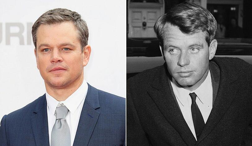 Eine gewisse Ähnlichkeit besteht: Matt Damon wird im Biopic "RFK" Robert F. Kennedy verkörpern.
