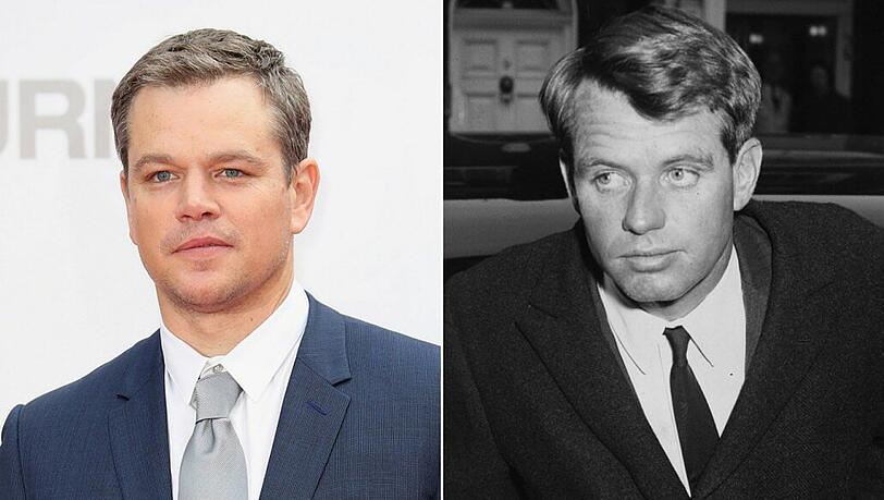 Eine gewisse Ähnlichkeit besteht: Matt Damon wird im Biopic "RFK" Robert F. Kennedy verkörpern.