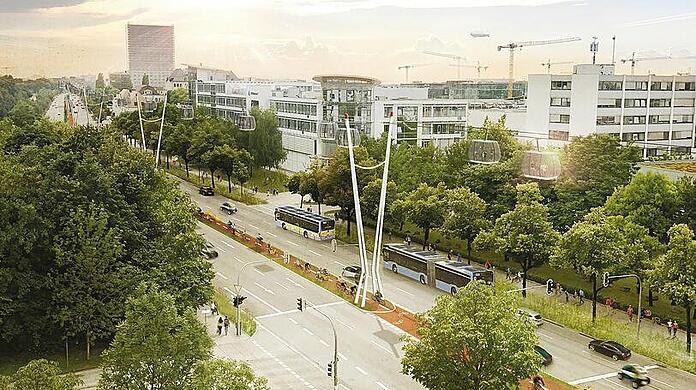 This is what the cable car route could look like in the north.